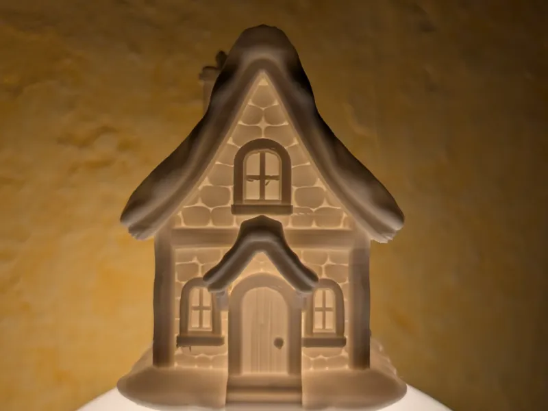 Winterhaus für LED Teelicht