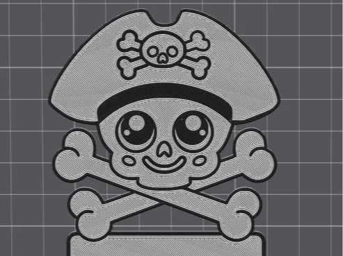 Piraten Namensschild