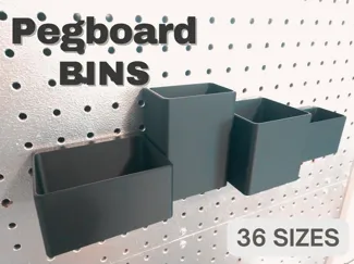 Pegboard Bins - Multiple Sizes