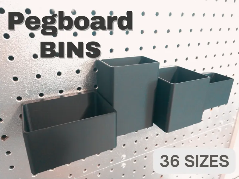 Pegboard Bins - Multiple Sizes