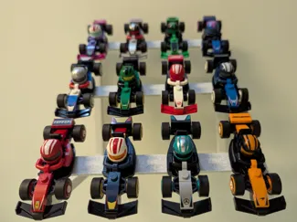 Brick F1 MiniFig / Minifigure Stand / Display