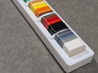 Gridfinity - Bambu Filament Swatches tray (1x5)
