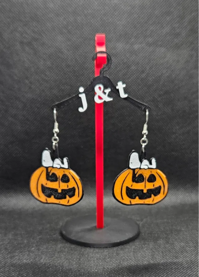 Snoopy Pumpkin earrings