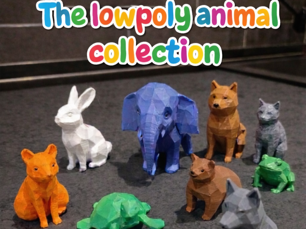 Low Poly Animals to Gift a Smile Brave Children