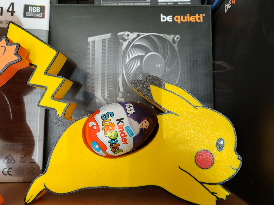 Pikachu Kinder Egg holder Gift