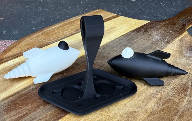 Rocket Ship Salt and Pepper Shakers 