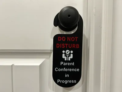 Parent Conference in Progress Door Hanger