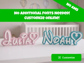 Customize Online! Disney Style Name Sign Stand