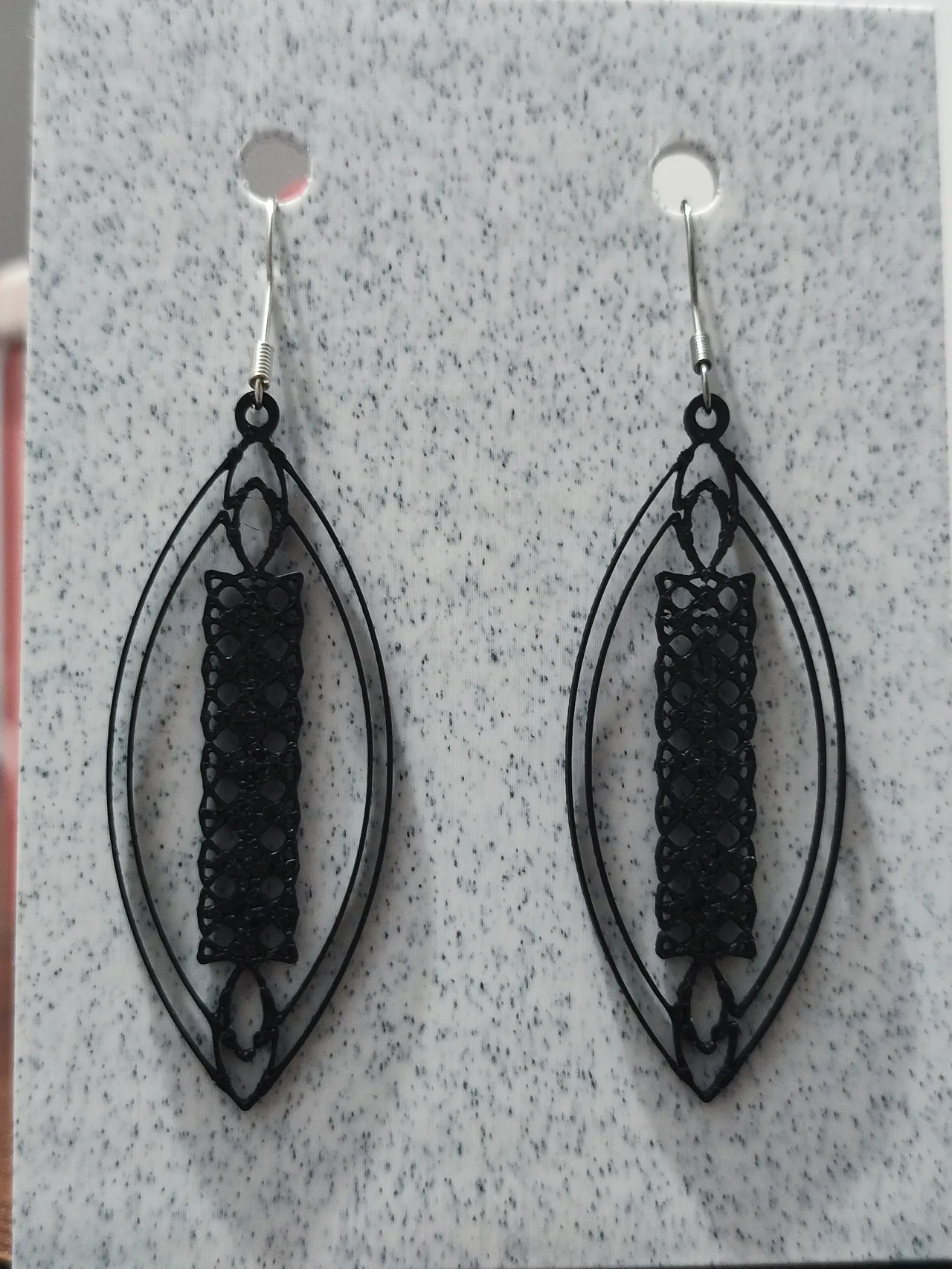 Aretes Black Lace Marquise view 3