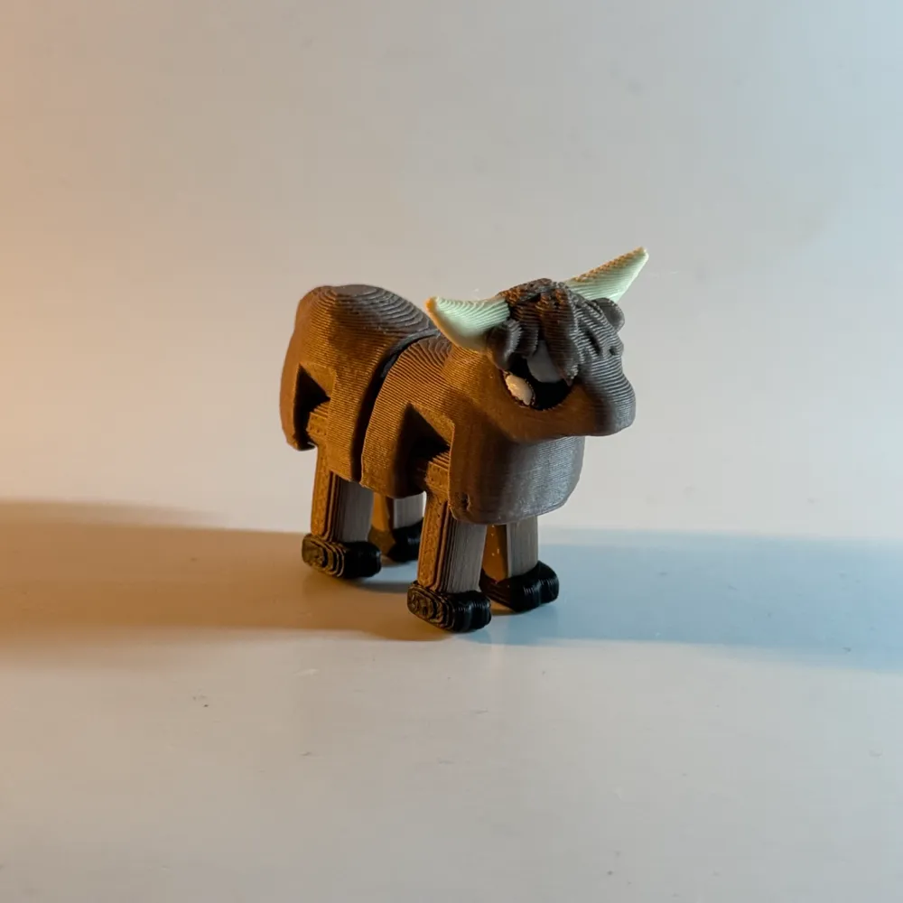 Articulated Cute Highland Cow - Free 3D Print Model - MakerWorld