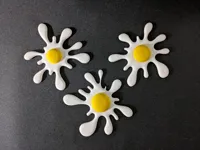 Magnets frigo 'bataille de nourriture' – œufs — photo 2