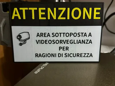 Caution video surveillance area
