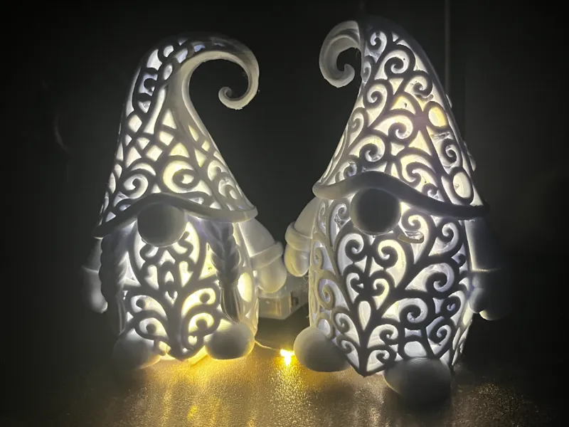 Christmas Gnome Couple in Ornament Style No AMS