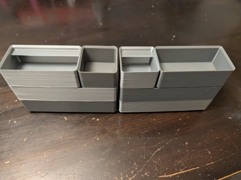 Gridfinity Unlabeled Stackable Fastener Bins