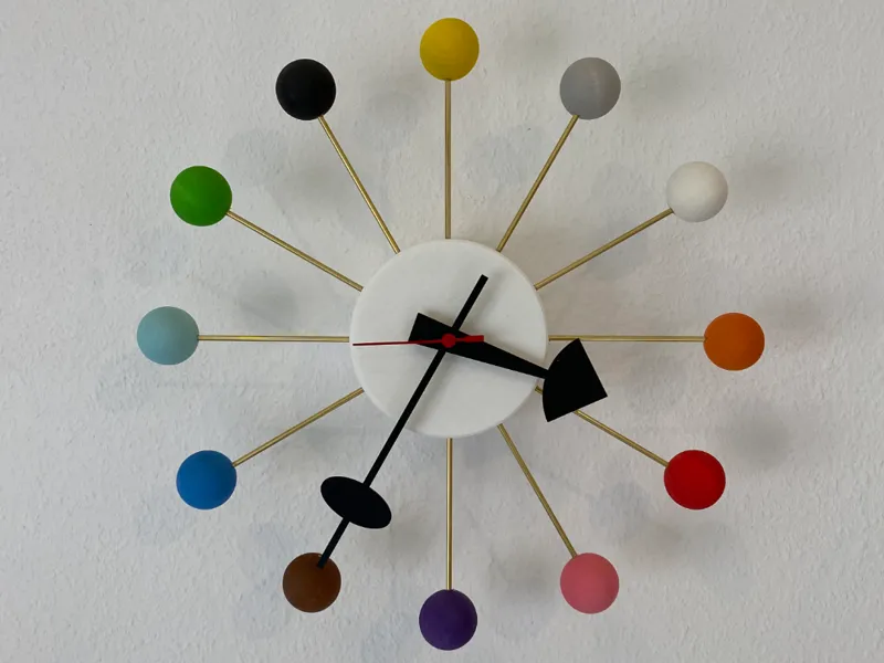 Wanduhr - Ballclock Style