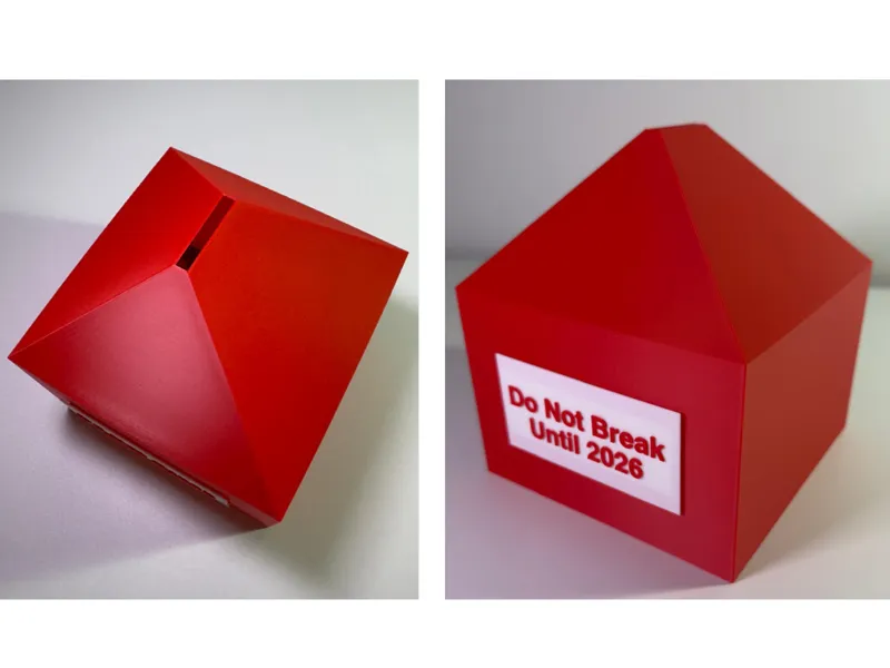 Smash-Only 3D Printed Piggy Bank - No Easy Way Out