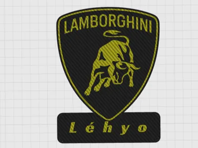Lamborghini Door Plate