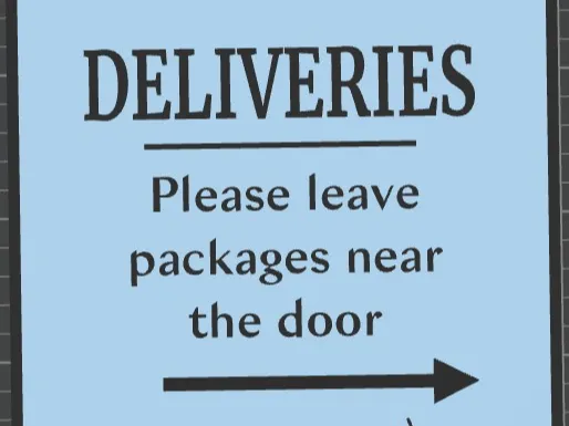 Delivery Sign