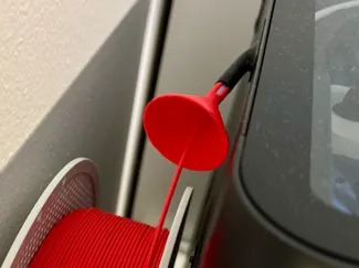 Filament funnel for external spool