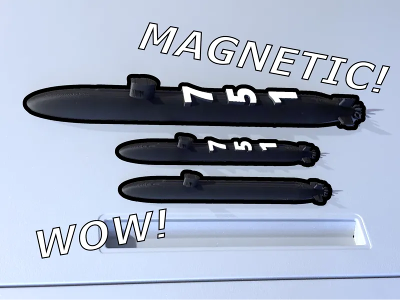 Los Angeles Class Submarine Magnets