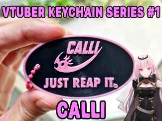 Vtuber Kecyhain Series #1 Calli Just Reap It