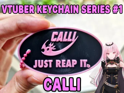 Vtuber Kecyhain Series #1 Calli Just Reap It