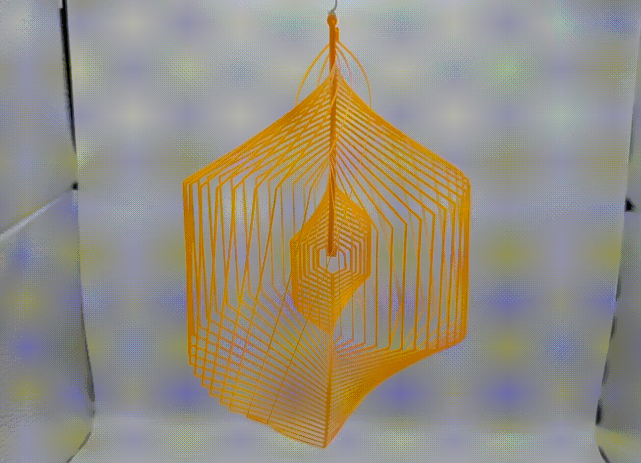 Geometric Hexagon Twist - 2D to 3D Optical Art