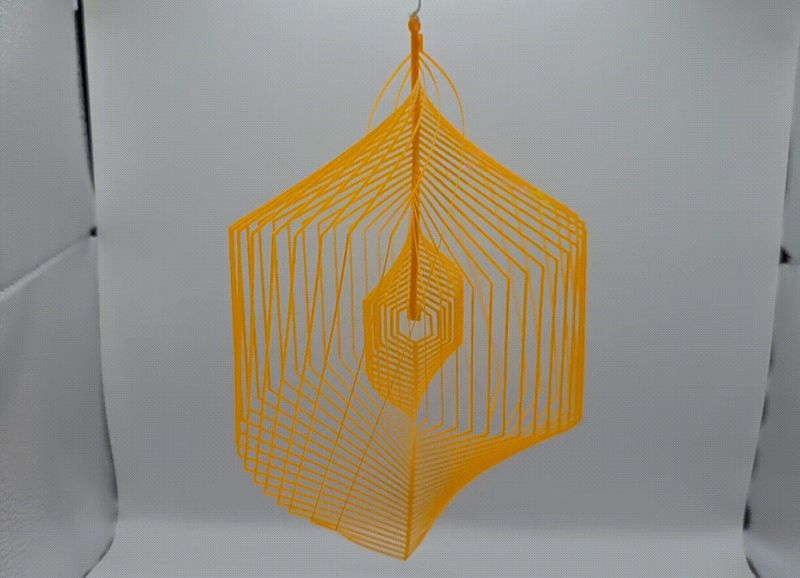 Geometric Hexagon Twist - 2D to 3D Optical Art
