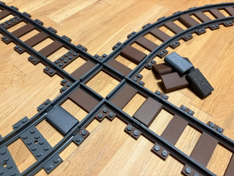 2x4 Track Lock Brick, for L-Gauge train tracks