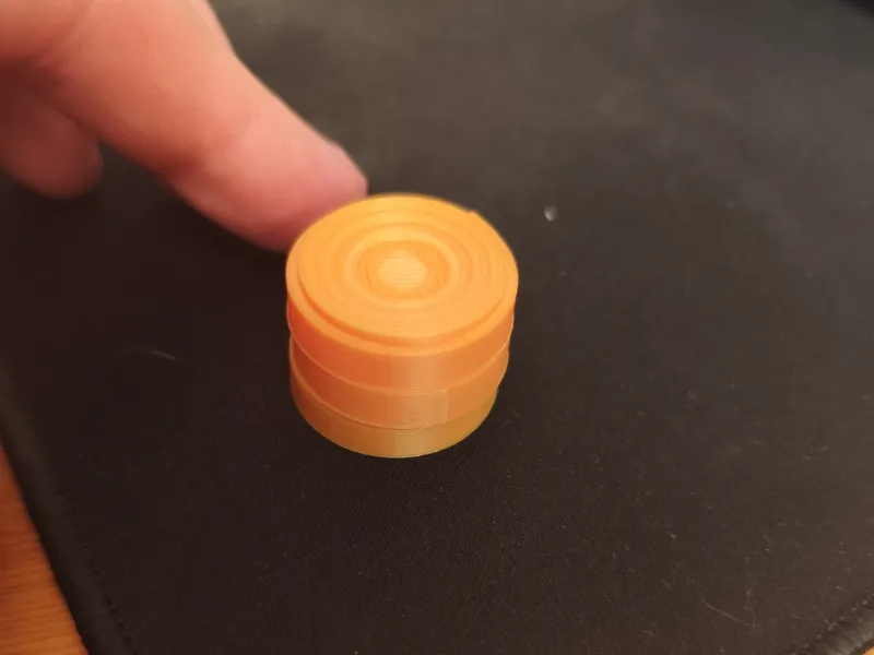 Checkers piece - Stackable and ergonomic