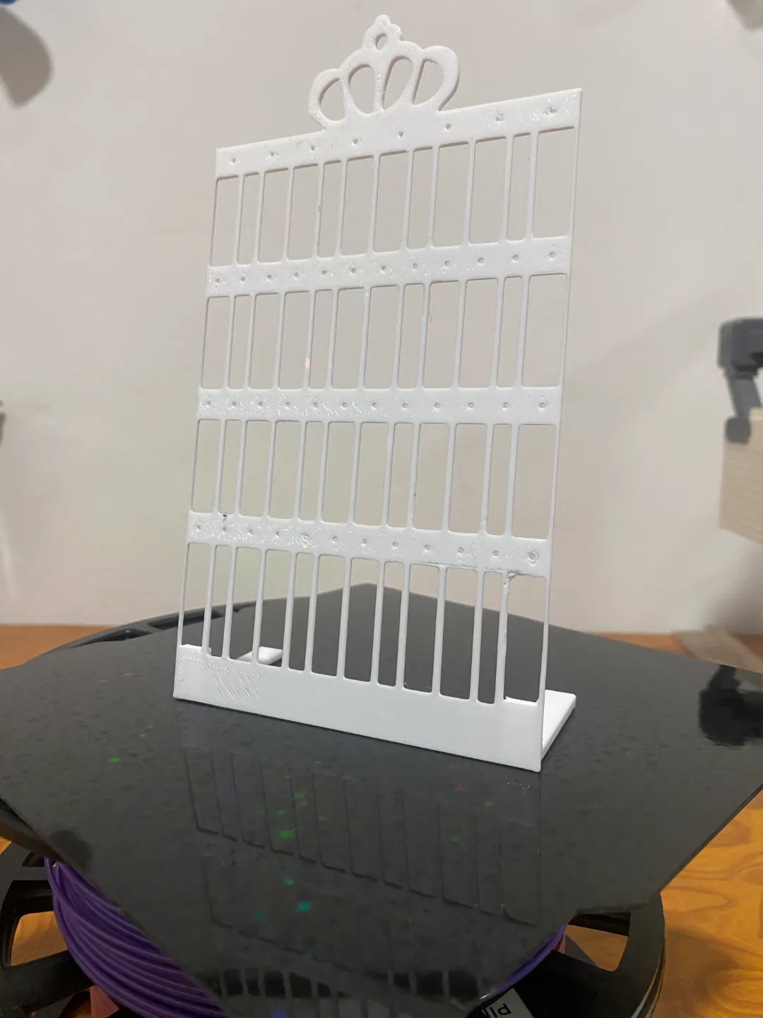 Crown Earring Holder 3D Print Crown Jewelry Box view 4