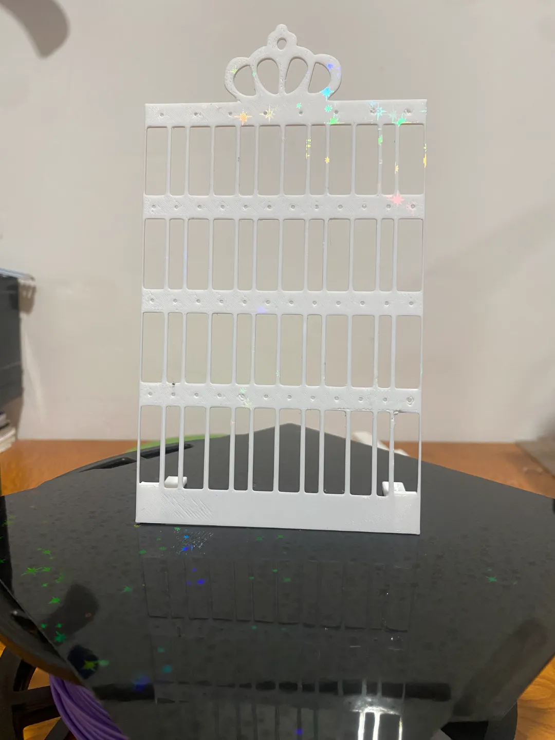 Crown Earring Holder 3D Print Crown Jewelry Box view 3