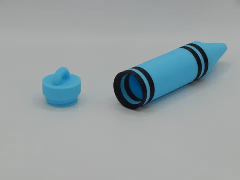 Crayon Chapstick Holder Keychain view 3