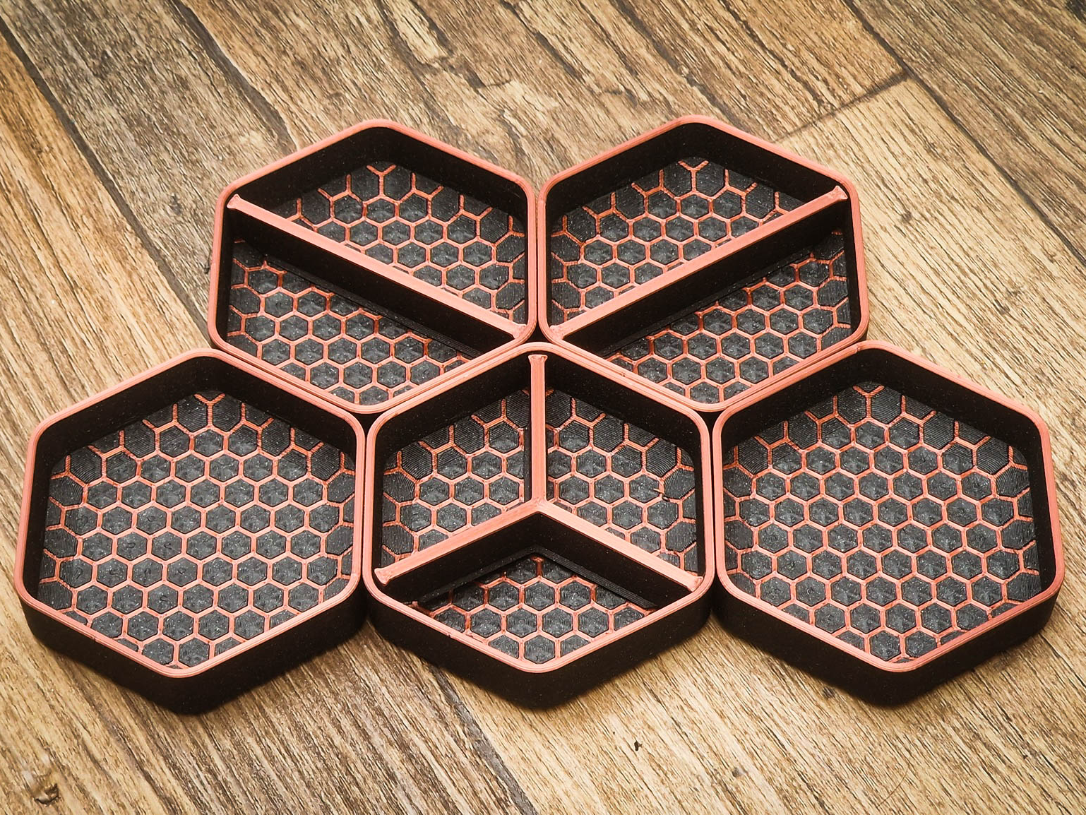 Hex Tray Splitters - Lower & Stackable