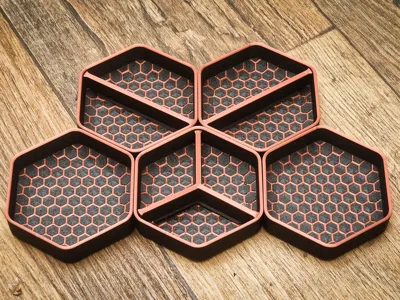 Hex Tray Splitters - Lower & Stackable