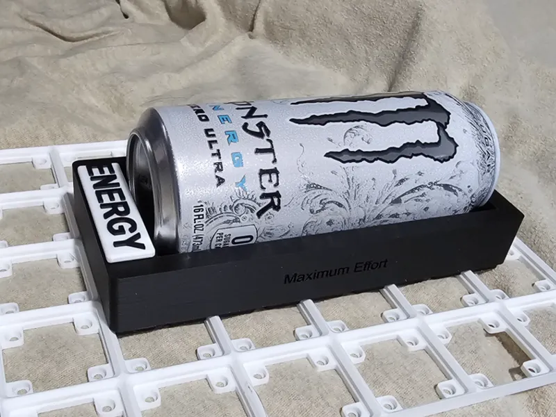 Universal Gridfinity Energy Drink Can Tray