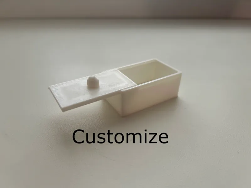 Customizable box generator with lid