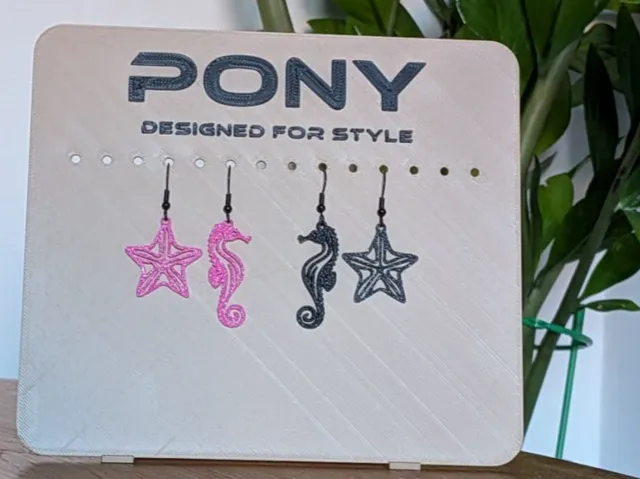 Seahorse & Starfish Earrings Set — 3 Pairs in 1 V2