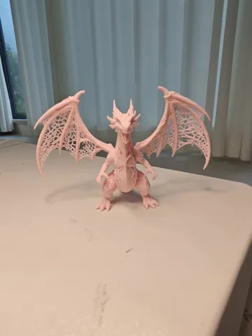 Figura decorativa: Lattice Dragon | Gothic Winged Sculpture — vista de referencia 4