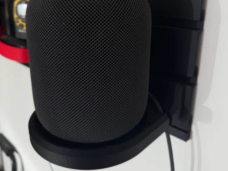 Slat wall HomePod holder