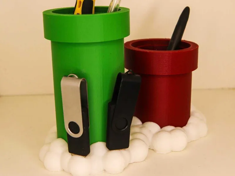 MarioBros Style Penholder