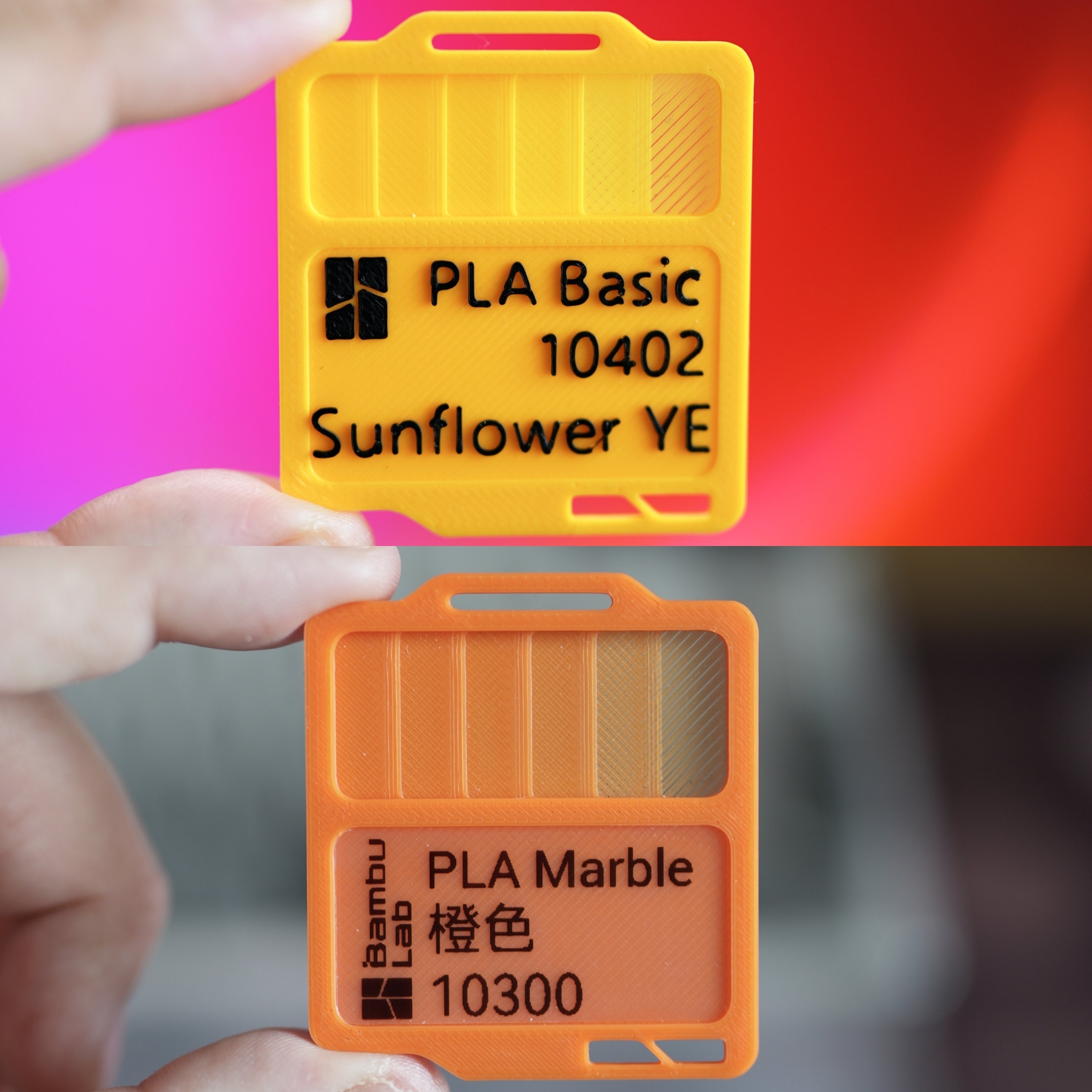 Miniatura 2 do modelo 3D 迷你打印板色卡(标签版 / 一体版)
