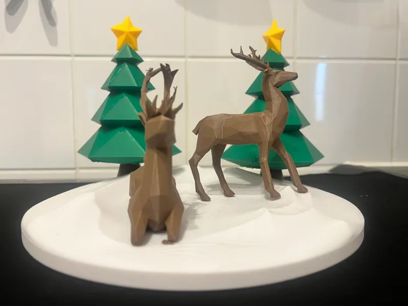 xmas2025 Deer tree's Snow 
