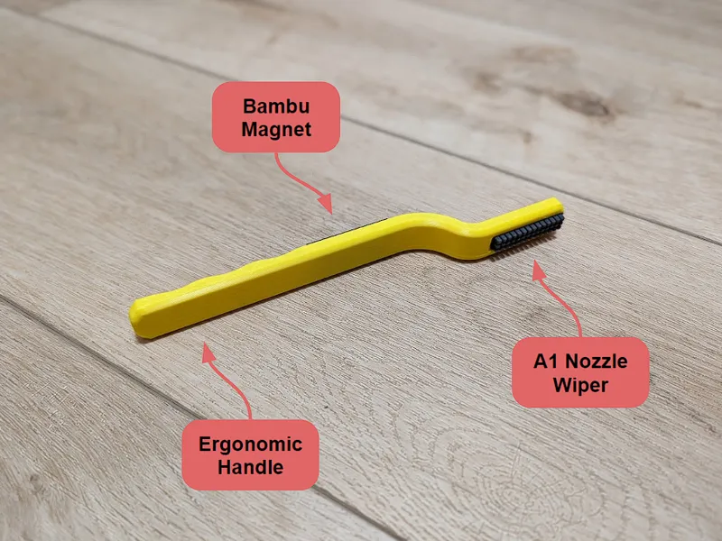 Nozzle Wiper Brush (Ergonomic Handle)