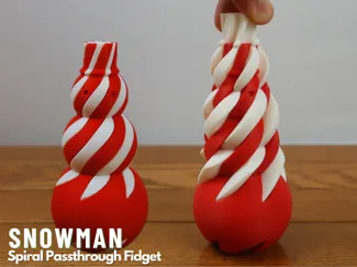 snowman pass through fidget