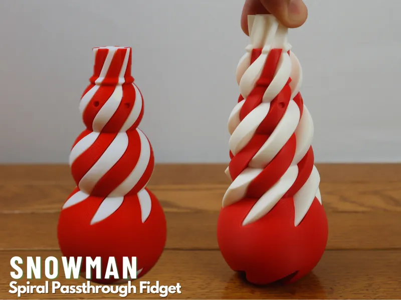 snowman pass through fidget