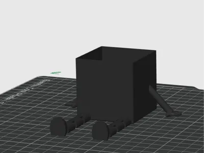 a gift box with legs and hands 