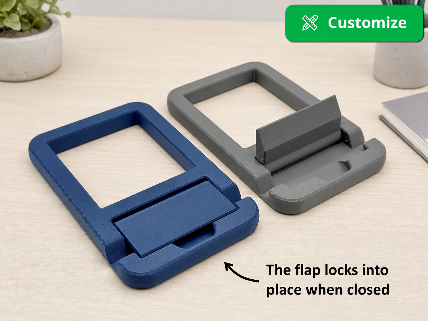 Tablet stand – print in place 