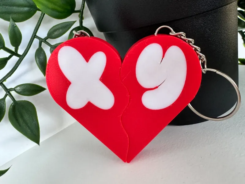 Heart Key Chains