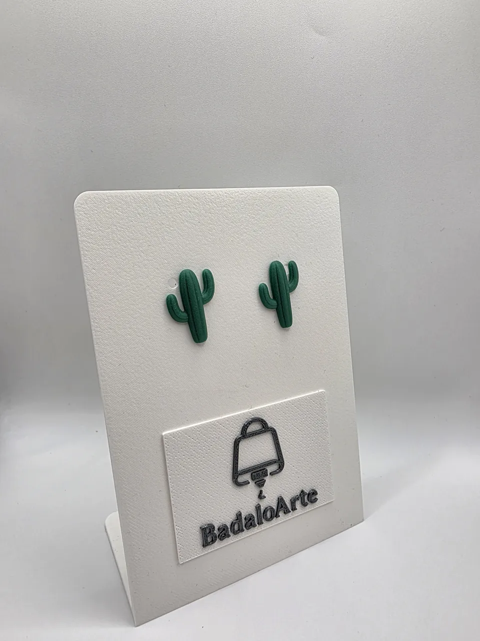 Fluffy Cactus Earrings view 2